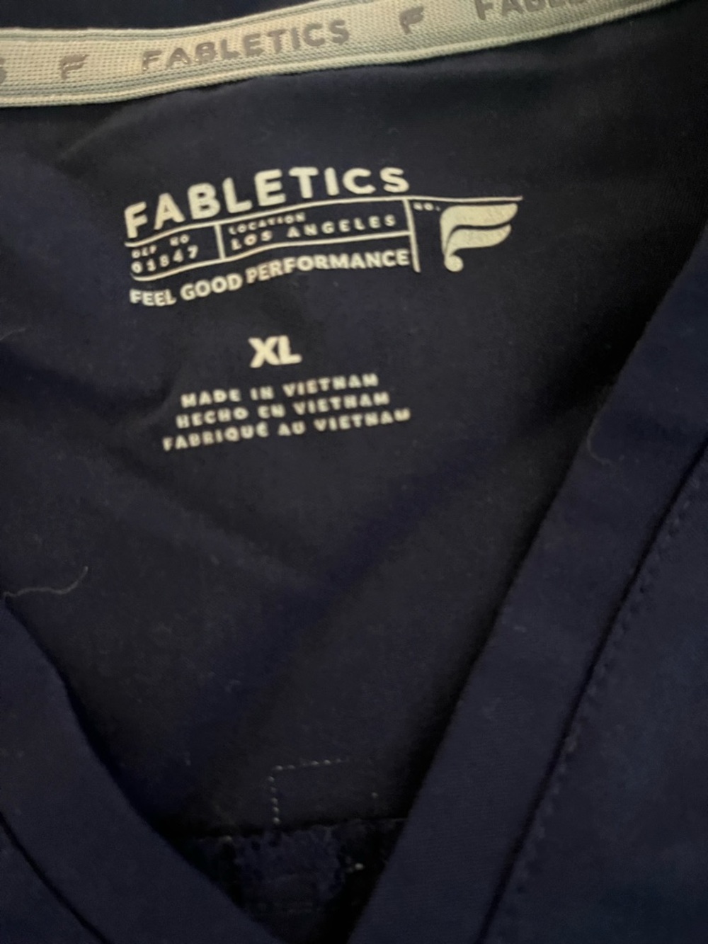 Fabletics Navy Scrub Set - Picture 3 of 4